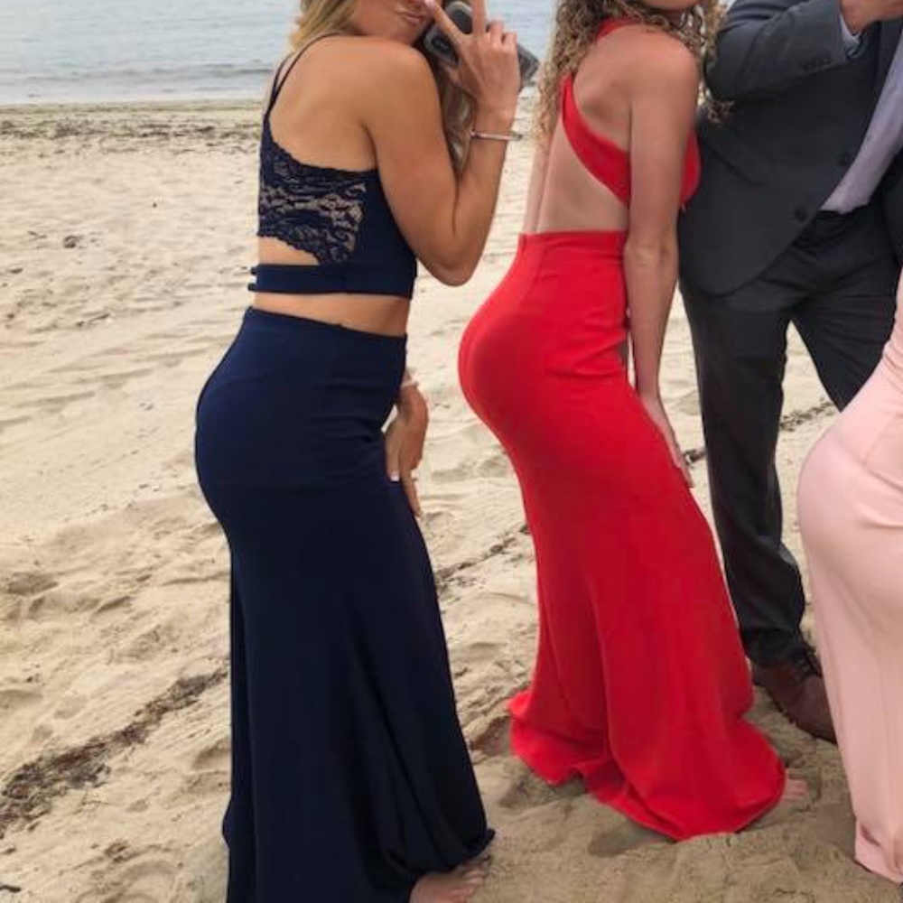 Navy 2 Piece Formal Dress - Size 1-2/3